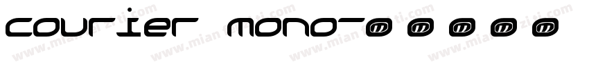courier mono字体转换